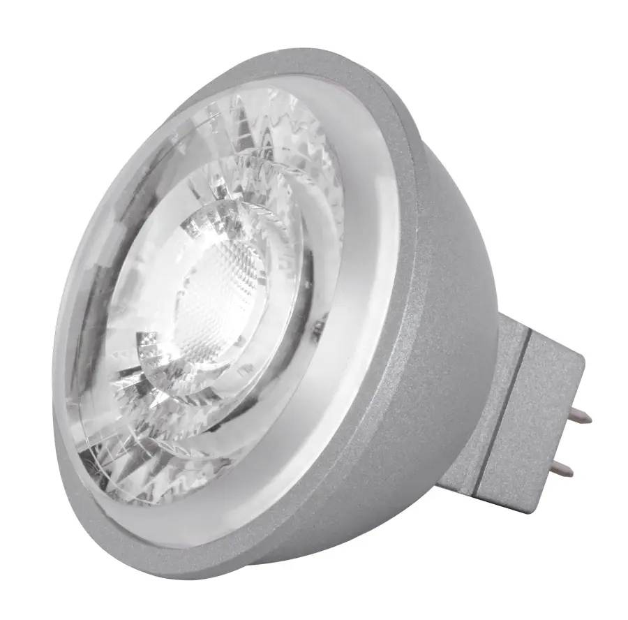8W - LED MR16 - 5000K - 15 deg. beam spread - GU5.3 base - 12 Volt AC/DC - Image 1