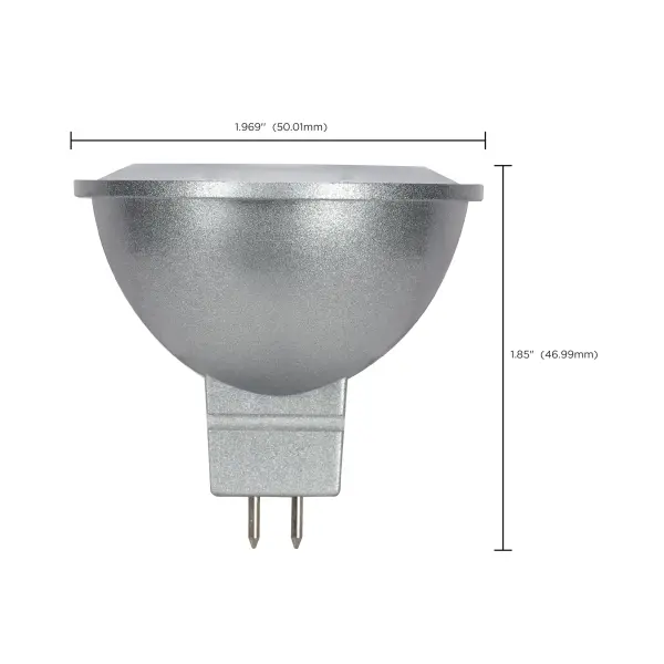 8W - LED MR16 - 3000K - 40 deg. beam spread - GU5.3 base - 12 Volt AC/DC - Image 9
