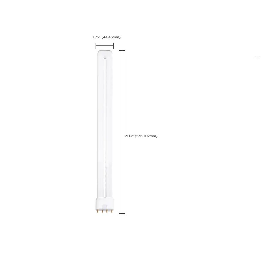 55 Watt - pin-based Compact Fluorescent - 3000K - 82 CRI - 2G11 base - Image 2
