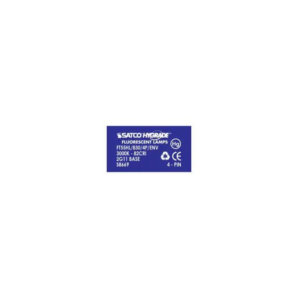 55 Watt - pin-based Compact Fluorescent - 3000K - 82 CRI - 2G11 base - Image 7