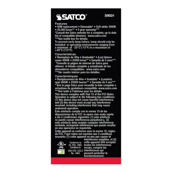 5.5 Watt - A15 LED - Frosted - 3000K - Medium base - 230 deg. Beam Angle - 120 Volt - Image 4