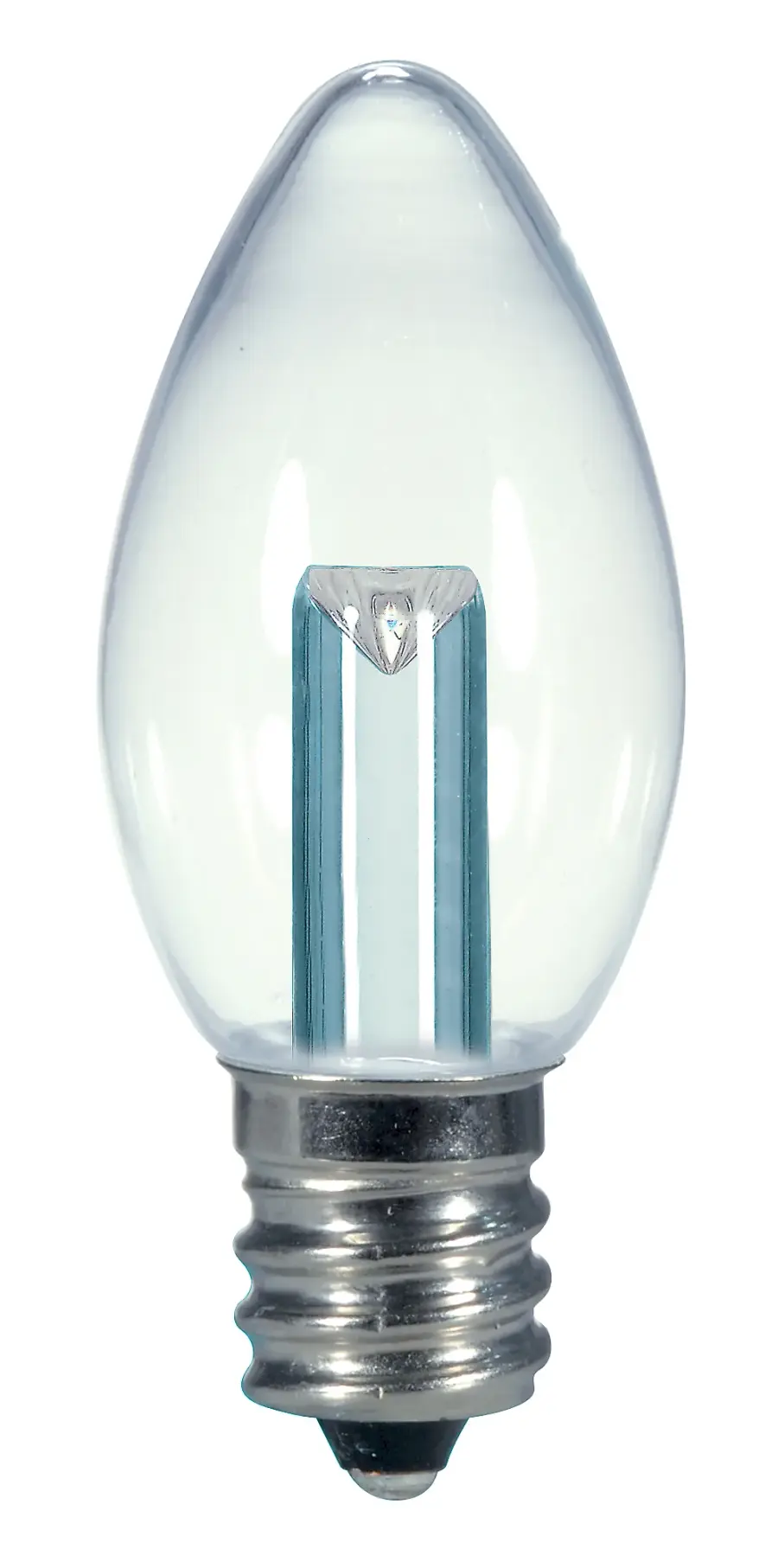 0.5 Watt LED - C7 - Clear - 2700K - Candelabra base - 120 Volt - Carded - Image 1