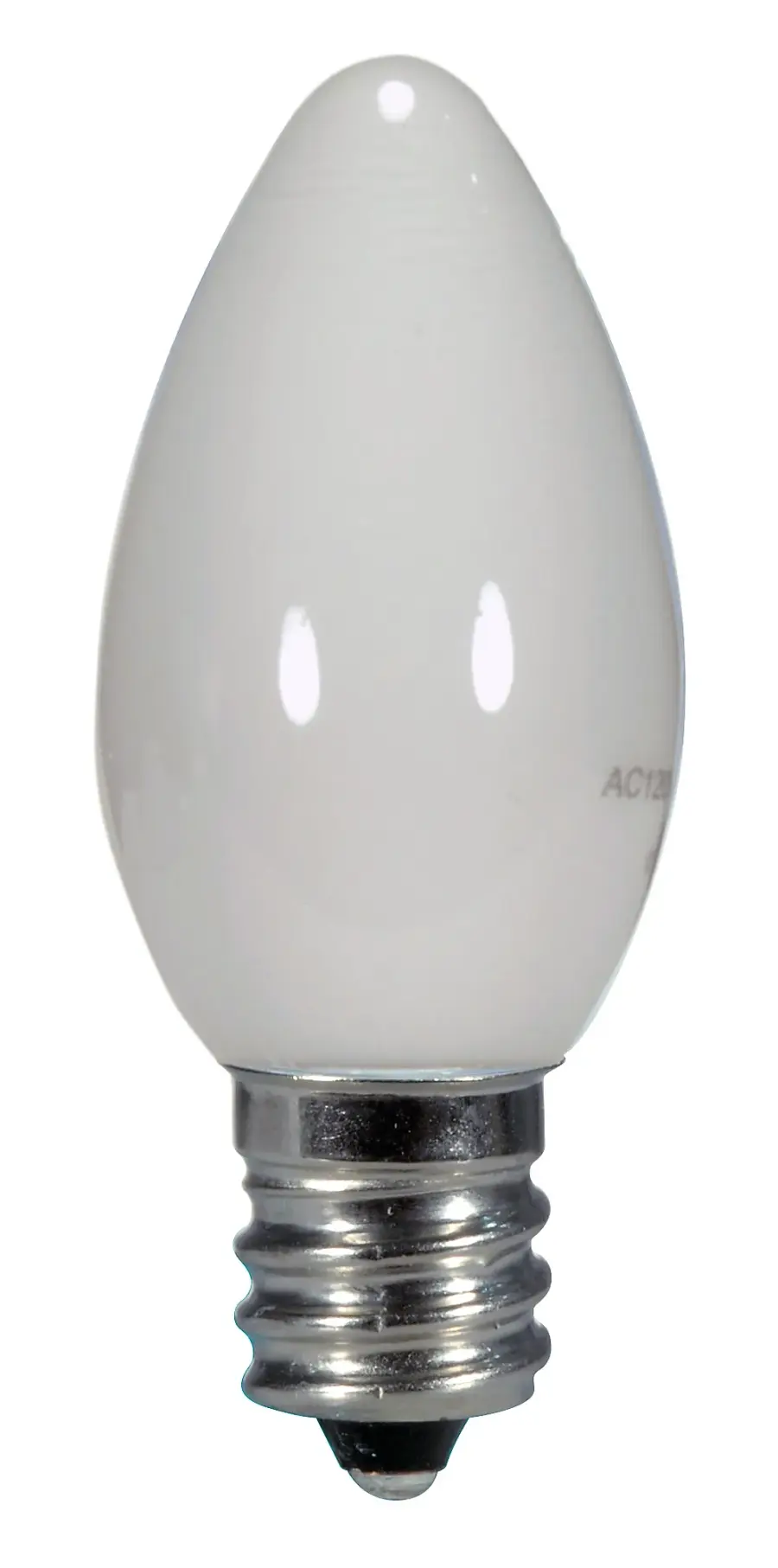 0.5 Watt LED - C7 - White - 2700K - Candelabra base - 120 Volt - Carded - Image 1
