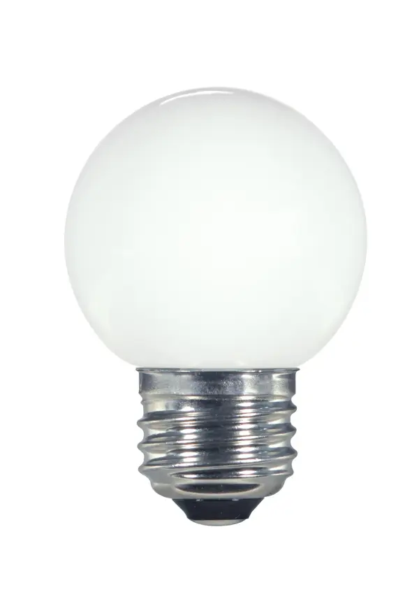 1.4 Watt LED - G16 1/2 - White - 2700K - Medium base - 120 Volt - Carded