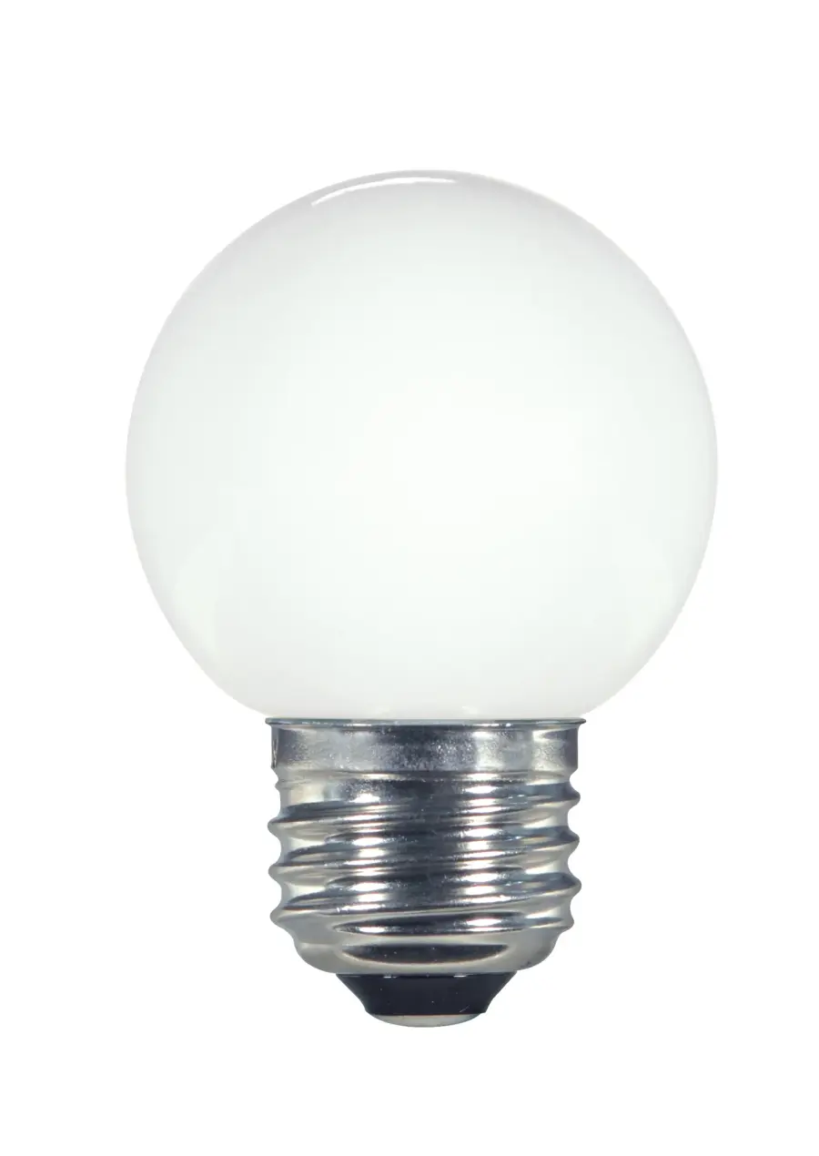 1.4 Watt LED - G16 1/2 - White - 2700K - Medium base - 120 Volt - Carded - Image 1