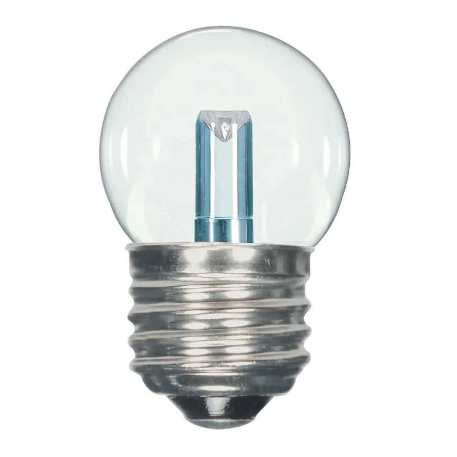 1.2 Watt LED - S11 - Clear - 2700K - Medium base - 120 Volt - Carded - Image 1