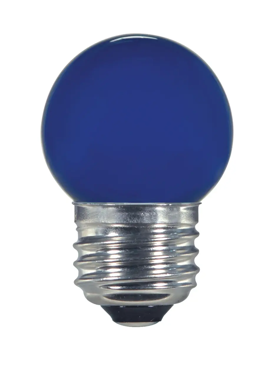 1.2 Watt LED - S11 - Ceramic Blue - Medium base - 120 Volt - Carded - Image 1
