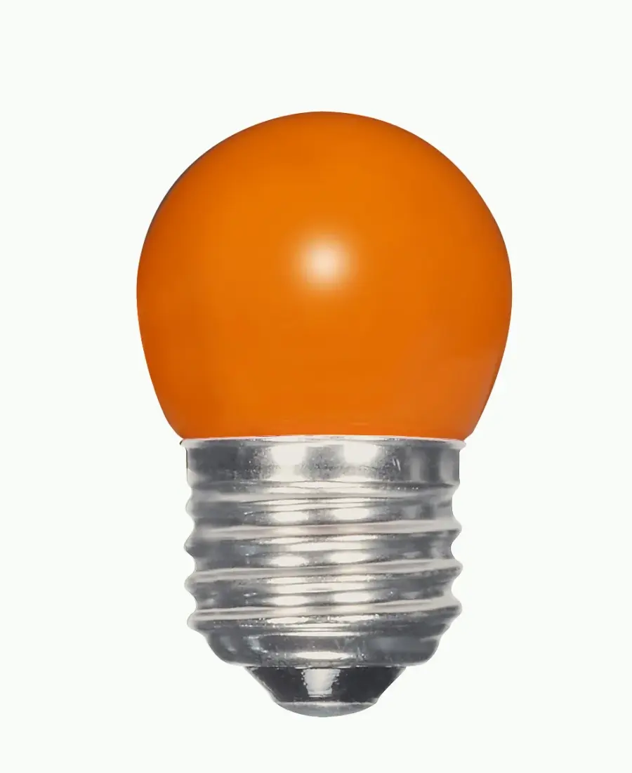 1.2 Watt LED - S11 - Ceramic Orange - Medium base - 120 Volt - Carded - Image 1