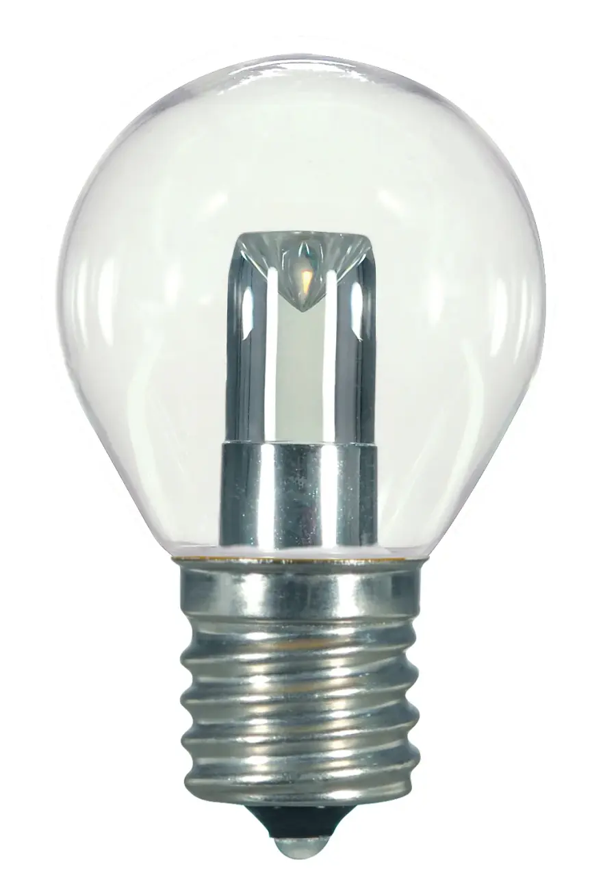 1 Watt LED - S11 - Clear - 2700K - Intermediate base - 120 Volt - Carded - Image 1