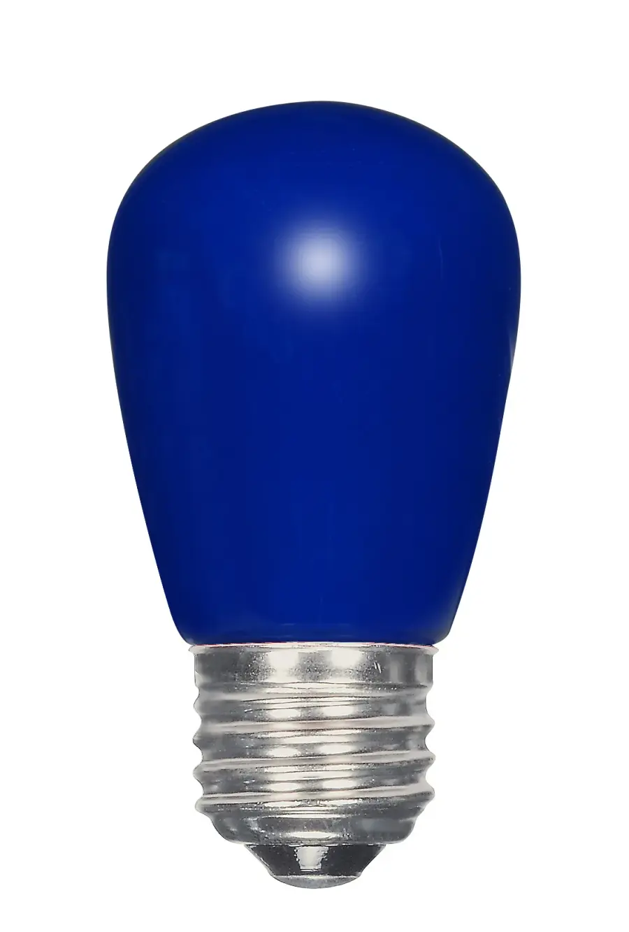 1.4 Watt LED - S14 - Ceramic Blue - Medium base - 120 Volt - Carded - Image 1