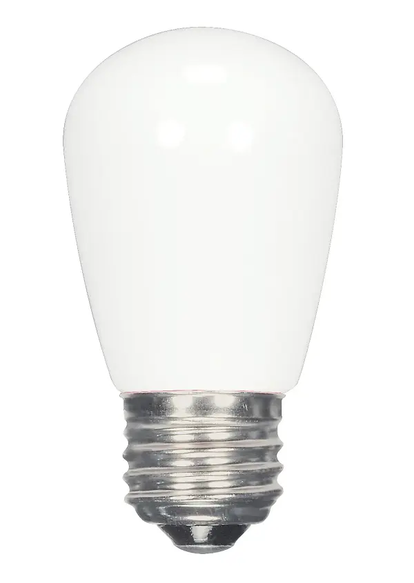 1.4 Watt LED - S14 - White - 2700K - Medium base - 120 Volt - Carded - Image 1