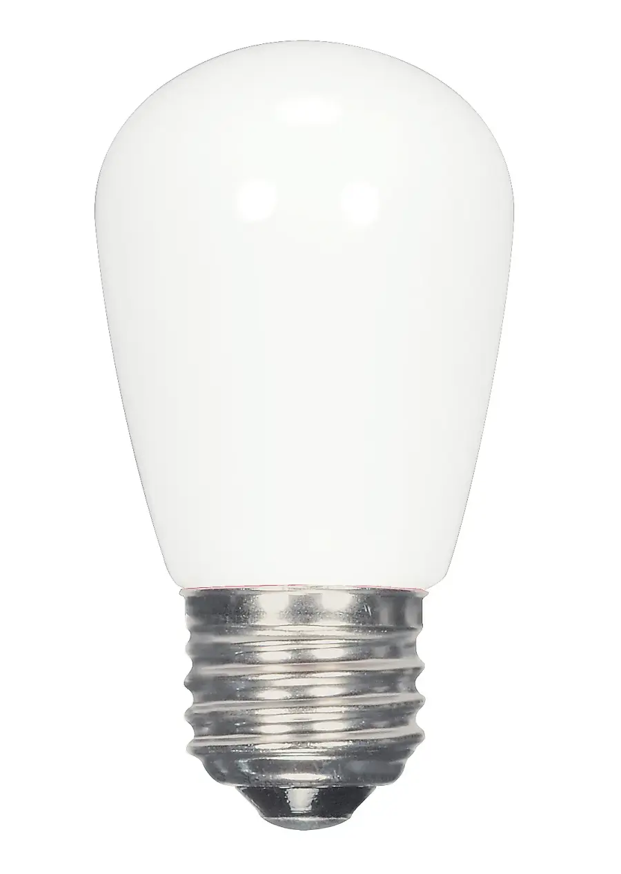 1.4 Watt LED - S14 - White - 2700K - Medium base - 120 Volt - Carded - Image 1