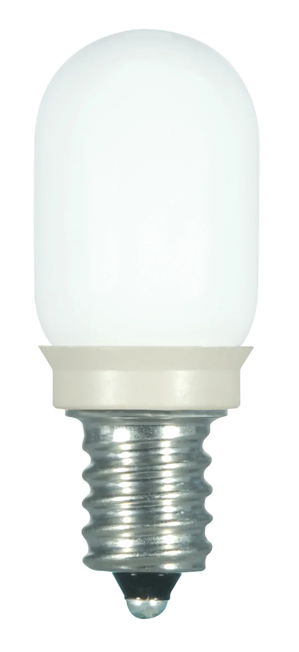 0.8 Watt LED - T6 - Frost - 2700K - Candelabra base - 120 Volt - Carded
