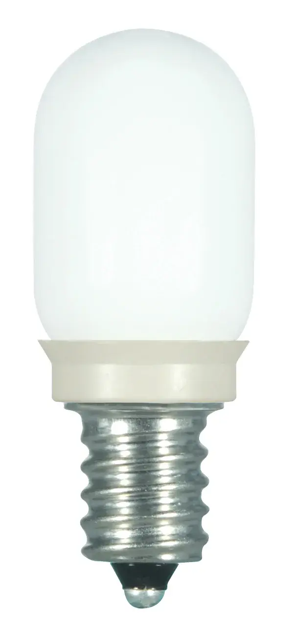 0.8 Watt LED - T6 - Frost - 2700K - Candelabra base - 120 Volt - Carded - Image 1