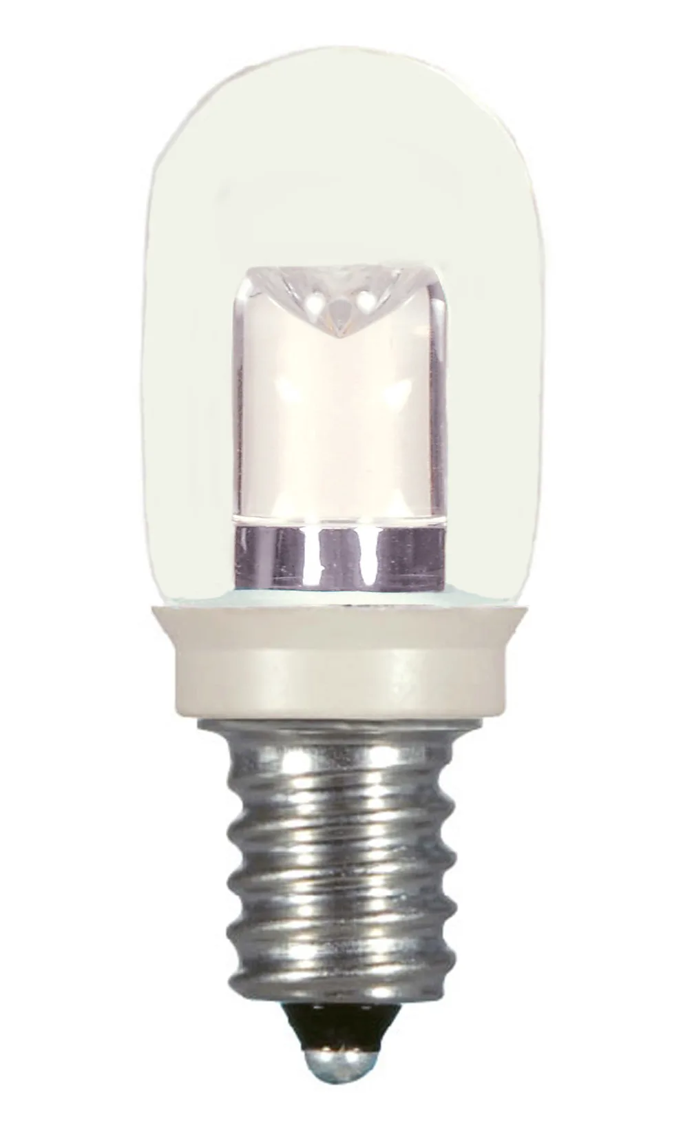 0.8 Watt LED - T6 - Clear - 2700K - Candelabra base - 120 Volt - Carded