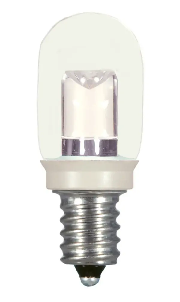 0.8 Watt LED - T6 - Clear - 2700K - Candelabra base - 120 Volt - Carded