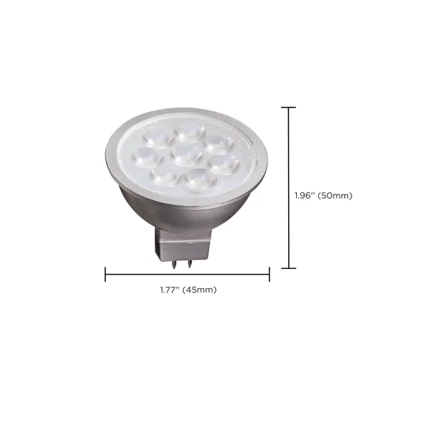 6.5 Watt - LED MR16 LED - 3000K - 25 deg. Beam Angle - GU5.3 base - 12 Volt AC/DC - Image 8