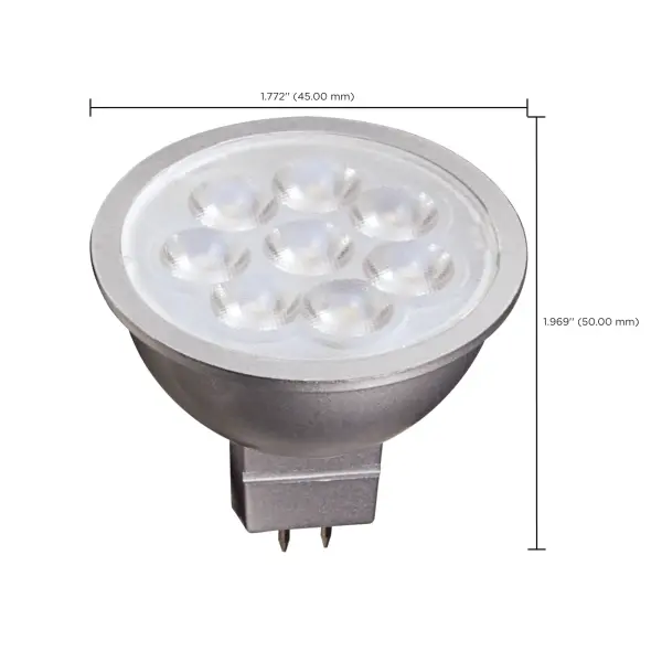 6.5 Watt - LED MR16 LED - 5000K - 40 deg. Beam Angle - GU5.3 base - 12 Volt AC/DC - Image 8