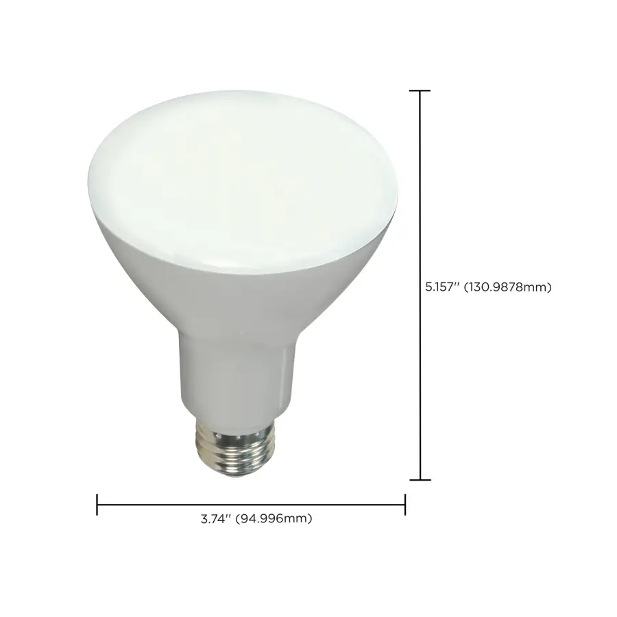 9.5 Watt - BR30 LED - 105 deg. Beam Angle - 3000K - Medium base - 120 Volt - Dimmable - Image 10