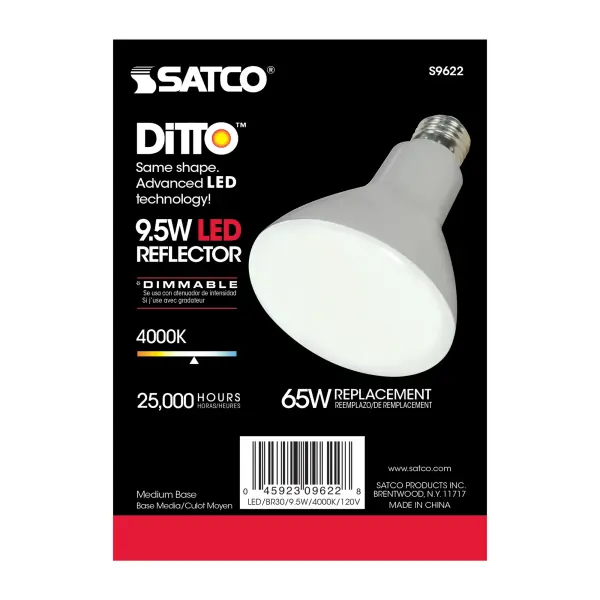 9.5 Watt - BR30 LED - 105 deg. Beam Angle - 4000K - Medium base - 120 Volt - Dimmable - Image 5
