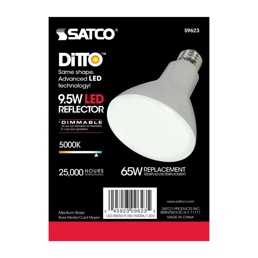 9.5 Watt - BR30 LED - 105 deg. Beam Angle - 5000K - Medium base - 120 Volt - Dimmable - Image 6