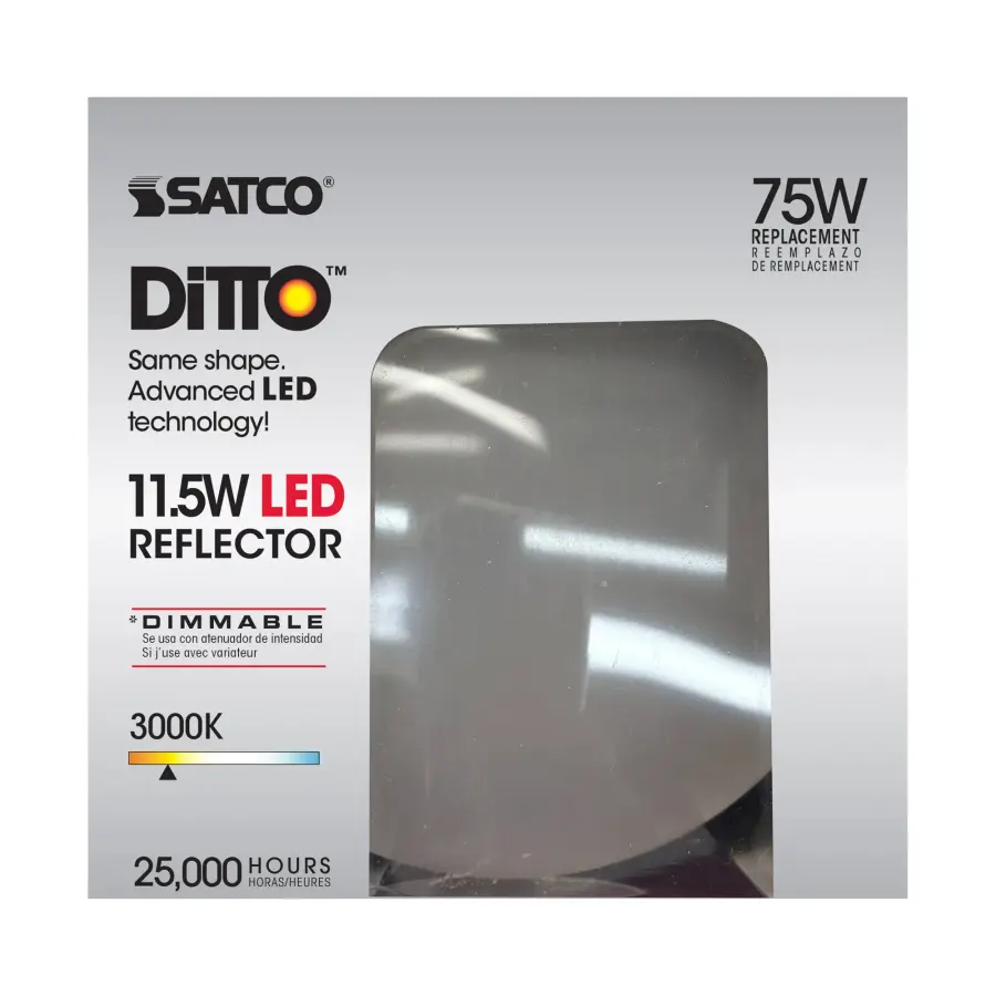 11.5 Watt - LED BR40 - 3000K - 103 deg. Beam Angle - Medium base - 120 Volt - Dimmable - Image 13