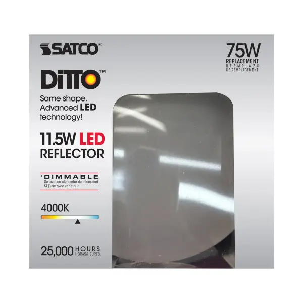 11.5 Watt - LED BR40 - 4000K - 103 deg. Beam Angle - Medium base - 120 Volt - dimmable - Image 8