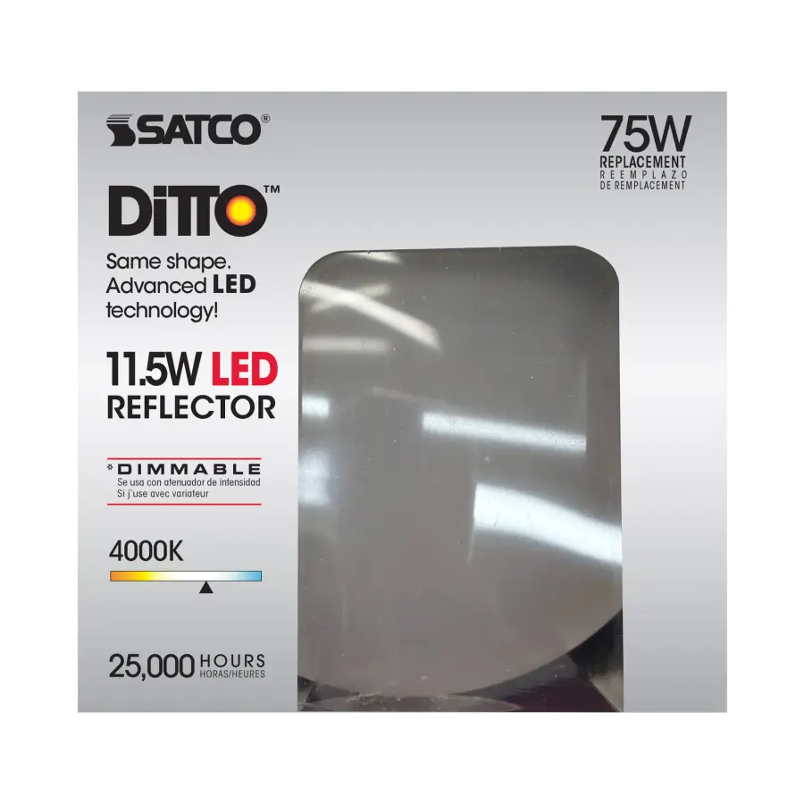 11.5 Watt - LED BR40 - 4000K - 103 deg. Beam Angle - Medium base - 120 Volt - dimmable - Image 8