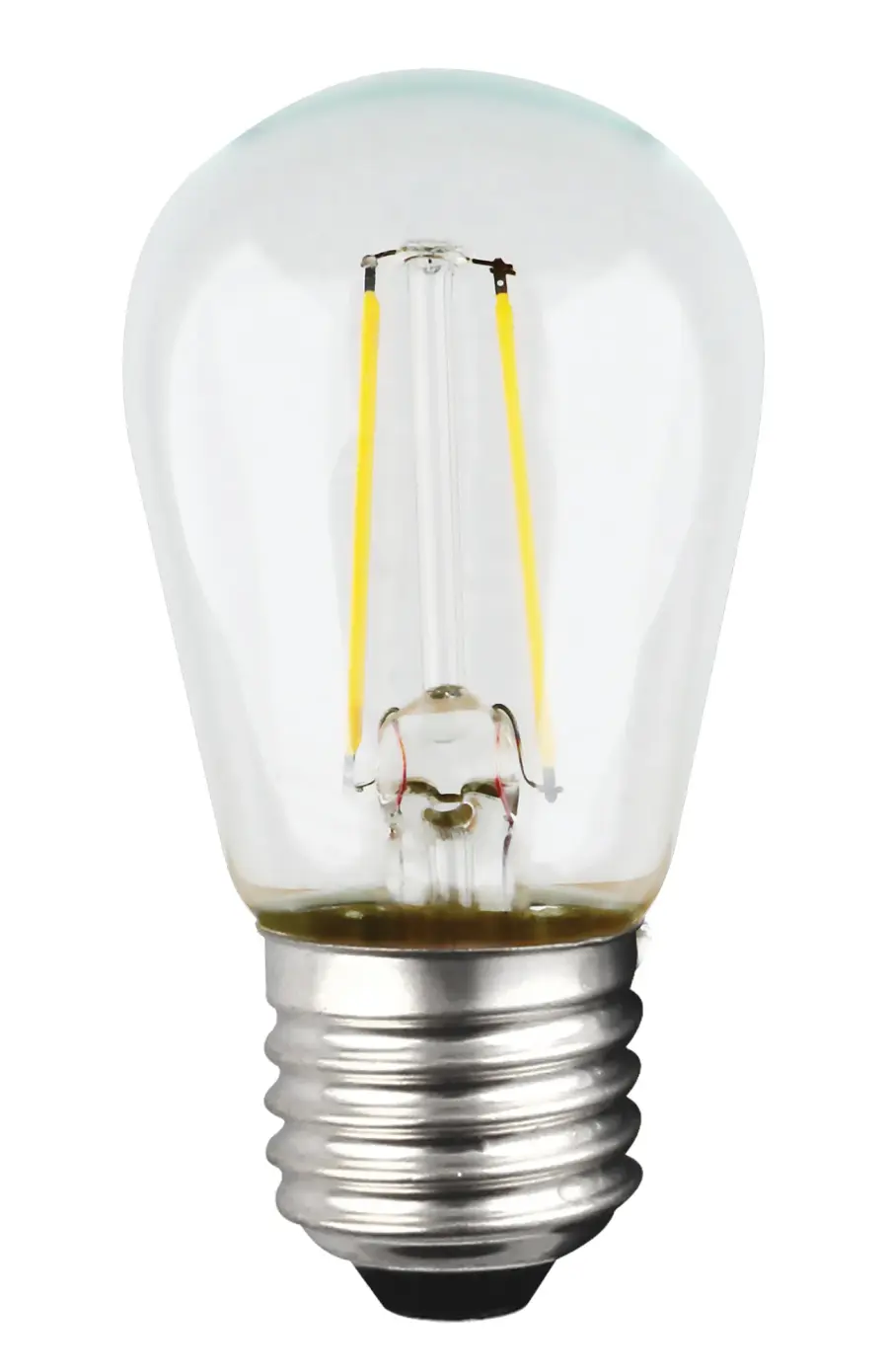 1 Watt LED Filament - S14 - Clear - Medium base - 2700K - 120 Volt - Image 1