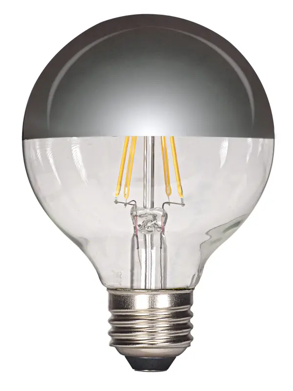 4.5 Watt G25 LED Filament - Silver crown - Medium base - 2700K - 430 Lumens - 120 Volt - Image 1