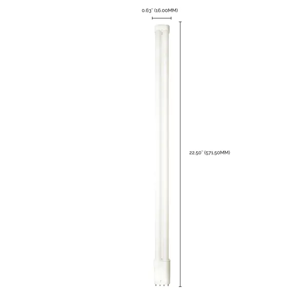 23 Watt PLL LED ballast bypass - 2G11 base - 2800 Lumens - 120-277 Volt - 3500K - Type B - Ballast Bypass - Image 6