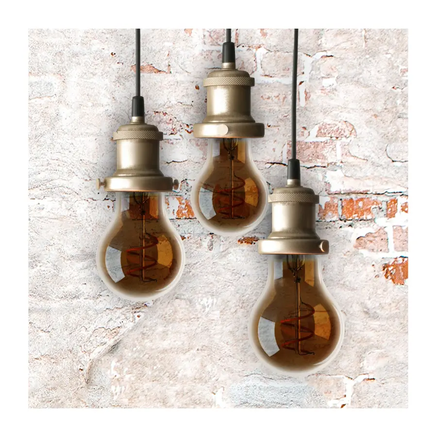 4.5 Watt A19 LED Filament - Amber - Medium base - 2000K - 260 Lumens - 120 Volt - Image 3