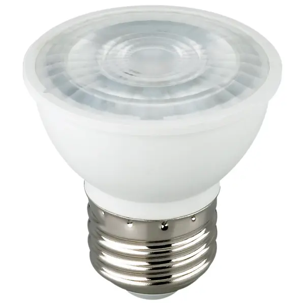 Satco's 6.5-watt MR16 LED offers warm white light and a 40 degree beam spread. This innovative LED is an energy efficient lighting solution for indoor residential and commercial applications. Dimmable and long lasting, this lensed lamp delivers 25,000 hours of exceptional illumination.