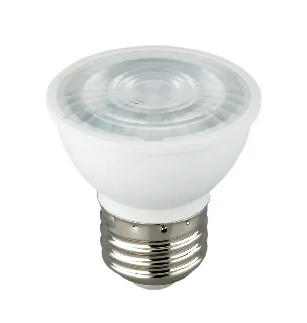 Satco's 6.5-watt MR16 LED offers cool white light and a 40 degree beam spread. This innovative LED is an energy efficient lighting solution for indoor residential and commercial applications. Dimmable and long lasting, this lensed lamp delivers 25,000 hours of exceptional illumination. - alternate view