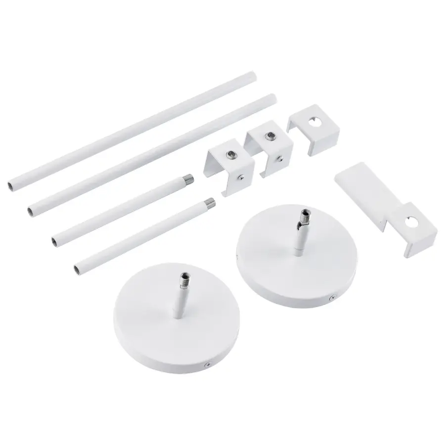 Adjustable Track Pendant Kit - White Finish - H-Style - Image 1