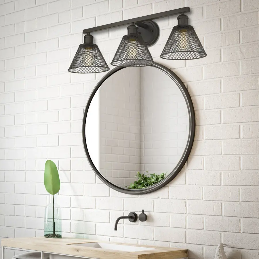 Carver 3-Light Vanity in Rubbed Bronze - Image 2