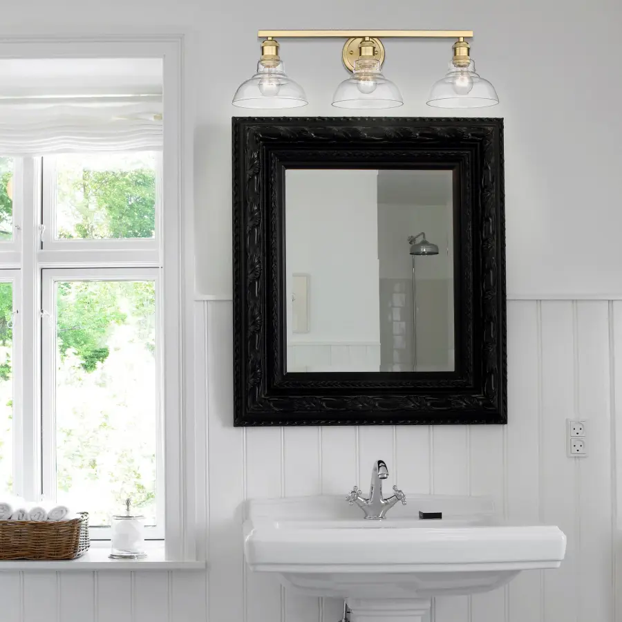 Carver 3-Light Vanity in Brushed Champagne Brass - Image 2