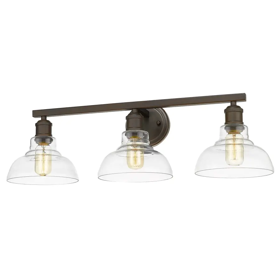 Carver 3-Light Vanity in Rubbed Bronze - Image 1
