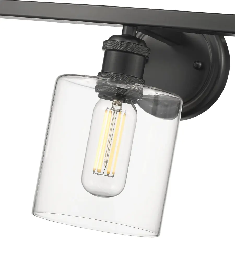 Golden Lighting Fisher 3-Light Vanity in Matte Black - Image 3