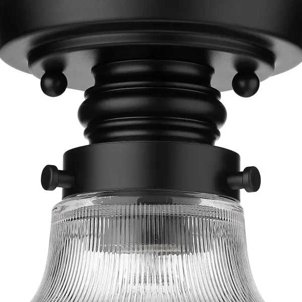 Clary One Light Flush Mount in Matte Black - Image 6
