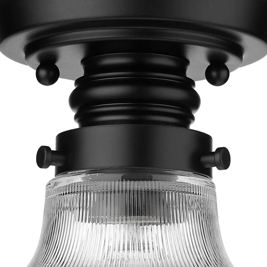 Clary One Light Flush Mount in Matte Black - Image 6