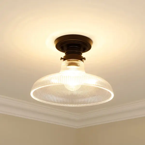 Clary One Light Flush Mount in Matte Black - Image 7
