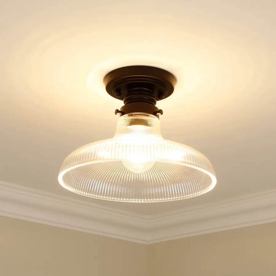 Clary One Light Flush Mount in Matte Black - Image 7