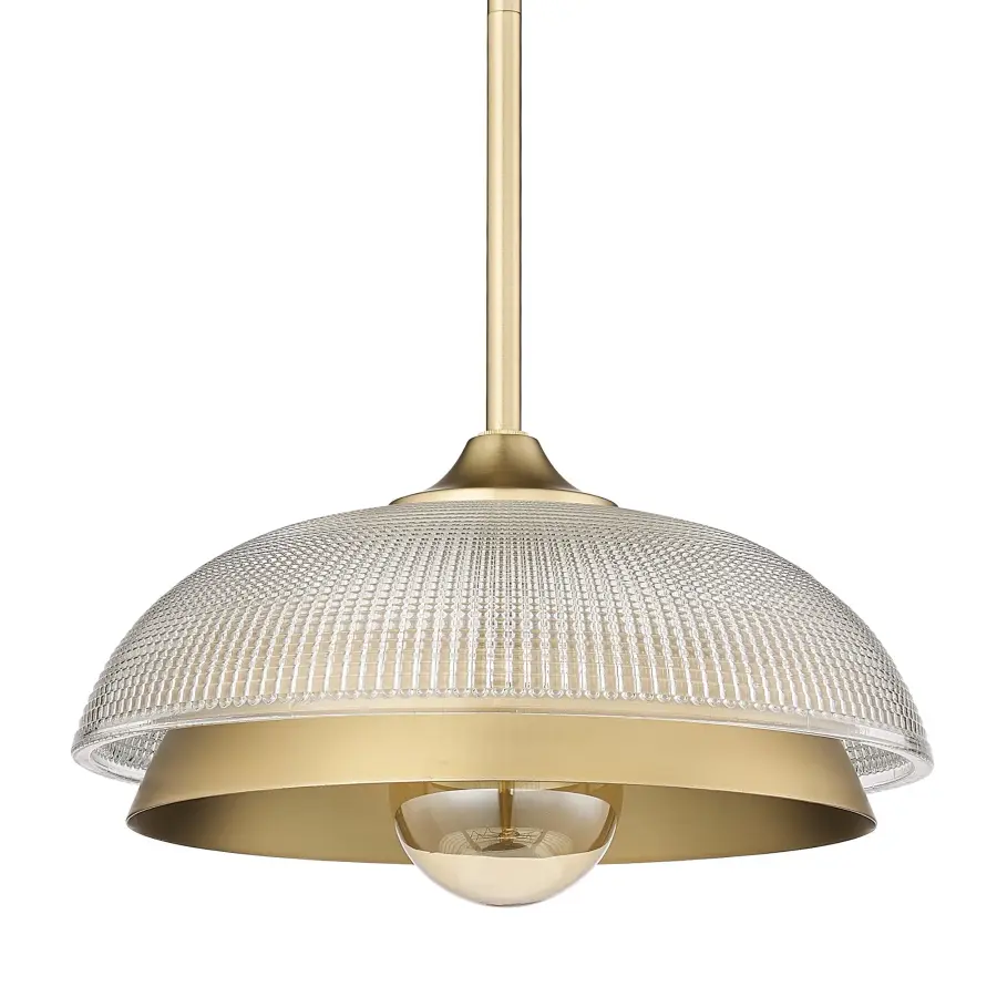 Golden Lighting Crawford 1-Light Pendant in Brushed Champagne Brass - Image 3