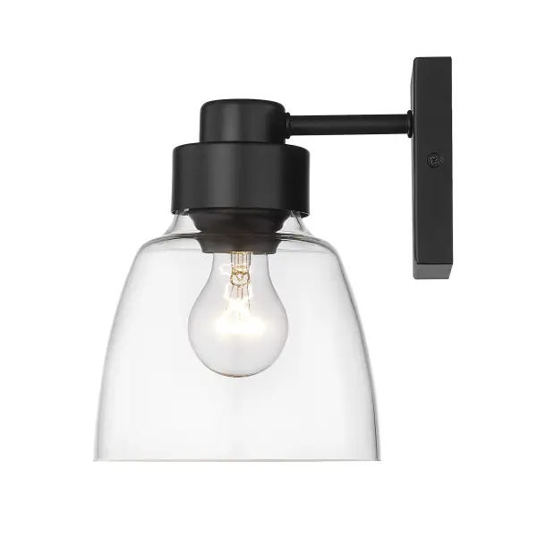 Golden Lighting Remy 1-Light Wall Sconce in Matte Black - Image 4