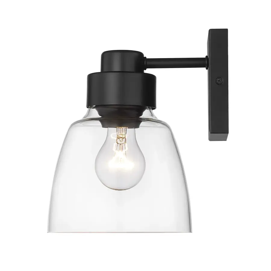 Golden Lighting Remy 1-Light Wall Sconce in Matte Black - Image 4