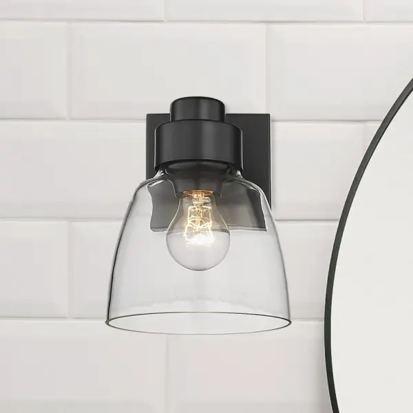 Golden Lighting Remy 1-Light Wall Sconce in Matte Black - Image 6
