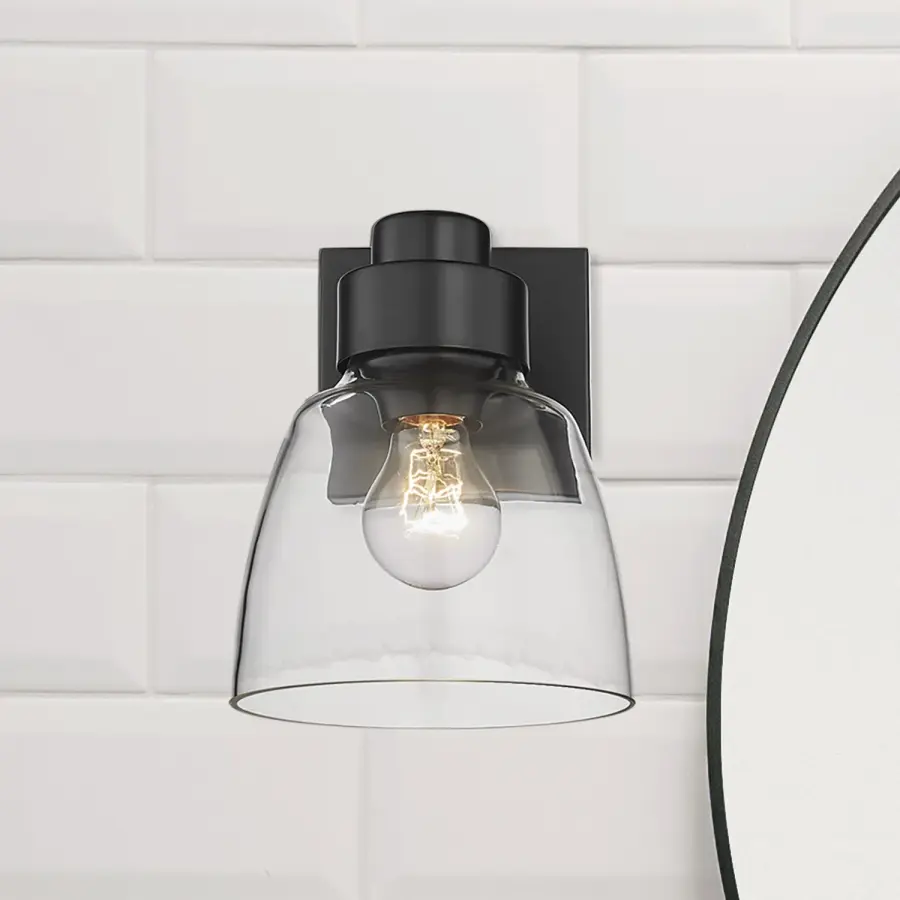 Golden Lighting Remy 1-Light Wall Sconce in Matte Black - Image 6