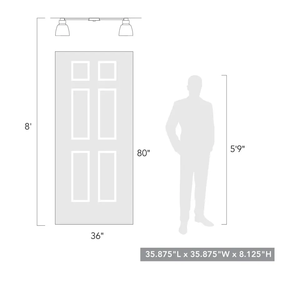 Golden Lighting Remy 4-Light Flush Mount in Matte Black - Image 5