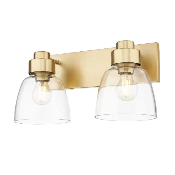 Golden Lighting Remy 2-Light Vanity in Brushed Champagne Brass - Image 1